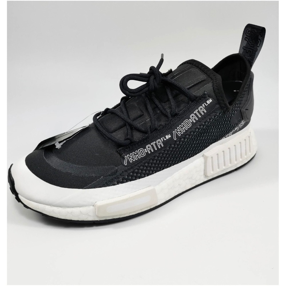 Adidas NMD R1 ATA FL0W‎ Spectoo Sneaker Shoes Men's Black / White H67408 SZ 12